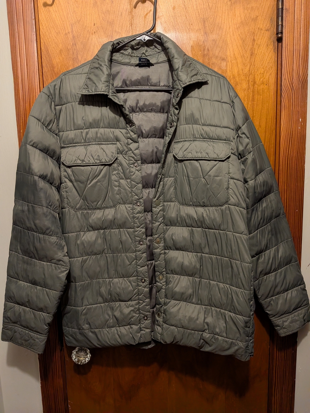 George Olive Green Quilted Puffer Jacket
